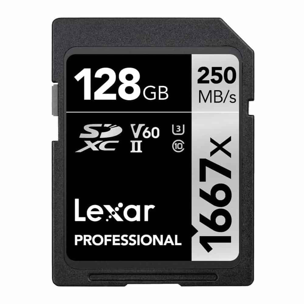 Lexar Professional 1667x SDXC Silver Series 128GB